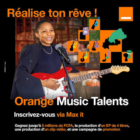 Affiche de l’événement Orange Music Talents.